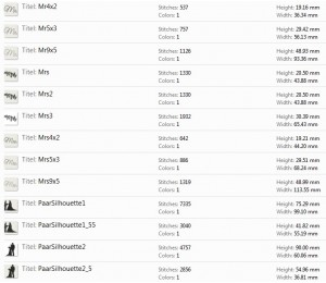 Stickserie - Der schönste Tag